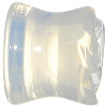 Load image into Gallery viewer, 1/2 Natural Opalite Blooming Flower Stone Saddle Plug