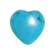 Load image into Gallery viewer, 0G Natural Blue Turquoise Sweet Heart Stone Saddle Plug