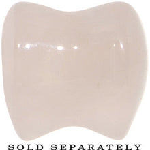 Load image into Gallery viewer, 00G Natural Rose Flower Quartz Sweet Heart Stone Saddle Plug