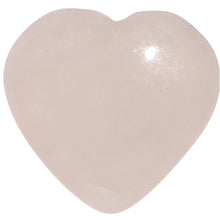 Load image into Gallery viewer, 1/2 Natural Rose Quartz Sweet Heart Stone Saddle Plug