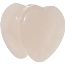 Load image into Gallery viewer, 9/16 Natural Rose Quartz Sweet Heart Stone Saddle Plug Set