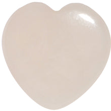 Load image into Gallery viewer, 9/16 Natural Rose Quartz Sweet Heart Stone Saddle Plug Set