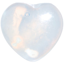 Load image into Gallery viewer, 0G Natural Opalite Semi Precious Stone Heart Saddle Plug Set