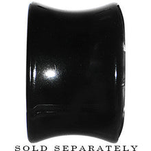 Load image into Gallery viewer, 5/8 Black Acrylic Silver Metallic Rose Flower Plug