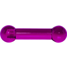 Load image into Gallery viewer, 4G Amethyst Purple UV Acrylic Straight Barbell
