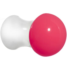Load image into Gallery viewer, 2G White Neon Pink Acrylic Saddle Plug