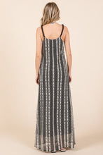 Load image into Gallery viewer, Plus Size Striped Scoop Neck Beaded Strap Maxi Cami Dress โ Elegant and Stylish Cami Dress , Beaded Straps, and Flattering Scoop Neckline