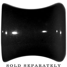 Load image into Gallery viewer, 0G Acrylic Black Button Saddle Plug