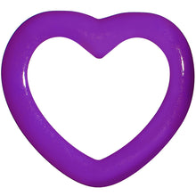 Load image into Gallery viewer, 1/2 Purple Acrylic Hollow Heart Tunnel