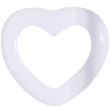 Load image into Gallery viewer, 00G White Acrylic Hollow Heart Tunnel