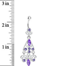 Load image into Gallery viewer, Luxurious Tantalize CZ Chandelier Belly Ring