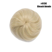 Load image into Gallery viewer, 45g Hair Bun Women Chignon Synthetic Hair Extension Donut Chignon Roller Hairpieces Fake Hair Bun Drawstring Ponytail Clip in Hair Extension For Volumized Hair Buns For Girls