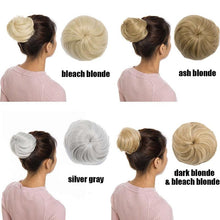 Load image into Gallery viewer, 45g Hair Bun Women Chignon Synthetic Hair Extension Donut Chignon Roller Hairpieces Fake Hair Bun Drawstring Ponytail Clip in Hair Extension For Volumized Hair Buns For Girls