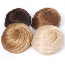 Load image into Gallery viewer, 45g Hair Bun Women Chignon Synthetic Hair Extension Donut Chignon Roller Hairpieces Fake Hair Bun Drawstring Ponytail Clip in Hair Extension For Volumized Hair Buns For Girls