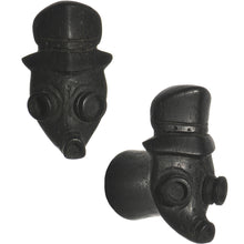 Load image into Gallery viewer, 7/16 Organic Arang Wood Gas Mask Hand Carved Plug Set