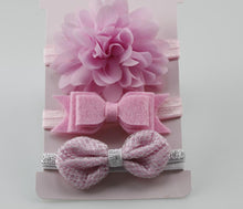 Load image into Gallery viewer, Handmade Vintage Retro Baby Elastic flower Headband Bowknot Hairband Toddler Infants For Baby