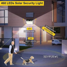 Load image into Gallery viewer, 468 LED Solar Motion Sensor Security Outdoor Light