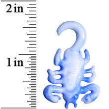 Load image into Gallery viewer, 4G Blue White Acrylic Scorpion Hanger Plug