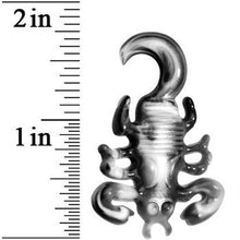 Load image into Gallery viewer, 2G Black White Acrylic Scorpion Hanger Plug