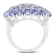 Load image into Gallery viewer, 5.93 Carat Genuine Tanzanite .925 Sterling Silver Ring