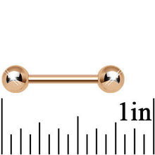 Load image into Gallery viewer, 14G 1/2 Rose Gold Plated Straight Barbell