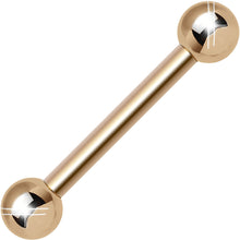 Load image into Gallery viewer, 14G 1/2 Rose Gold Plated Straight Barbell