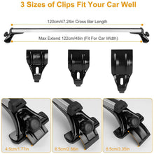 Load image into Gallery viewer, 47.24-Inch Universal Top Roof Rack Cross Bar
