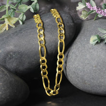 Load image into Gallery viewer, 10K Yellow Gold Solid Figaro Chain (5.30 mm)
