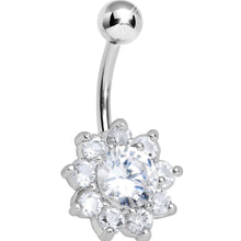 Load image into Gallery viewer, Crystalline Royal Gem Flower Belly Ring