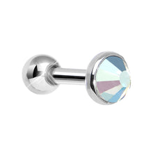 Load image into Gallery viewer, 4mm Aurora Gem Tragus Cartilage Barbell Earring