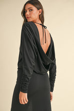 Load image into Gallery viewer, Backless Asymmetric Ruffle Hem Dress – Elegant Backless Dress, Asymmetric Dress, Ruffle Hem Dress, Sexy Evening Dress, Statement Dress For Special Occasions