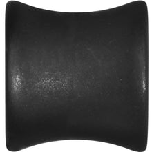 Load image into Gallery viewer, 00G Matte Black Steel Saddle Plug