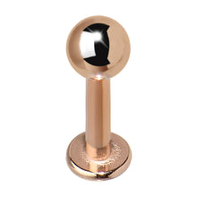 Load image into Gallery viewer, 14G 5/16 Rose Gold Plated Labret Tragus Monroe