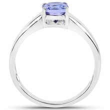 Load image into Gallery viewer, 1.05 Carat Genuine Tanzanite .925 Sterling Silver ring