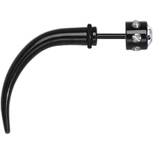Load image into Gallery viewer, Black Glitzy Clear Gem Fake Talon Taper Plug