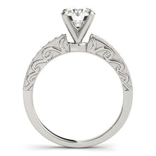 Load image into Gallery viewer, 14k White Gold Antique Style Diamond Engagement Ring (1 1/8 cttw)