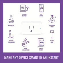 Load image into Gallery viewer, 2-Pack: WiFi Smart Plug – 15A, Timer & App Control, Works with Alexa & Google Home