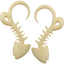 Load image into Gallery viewer, 6G Organic Crocodile Wood Fish Hook Hand Carved Hanger Plug Set