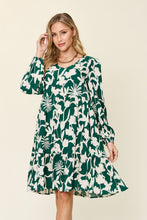 Load image into Gallery viewer, Double Take Full Size Printed Ruffle Hem Dress with Pocket Stylish & Functional Women Dress