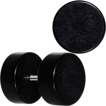 Load image into Gallery viewer, Black Acrylic Cheater Plug Set Looks Like 00G