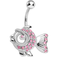 Load image into Gallery viewer, Pink Gem Fancy Fish Belly Ring