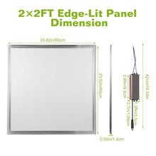 Load image into Gallery viewer, 48W 2×2FT LED Panel Light 3200LM