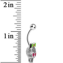 Load image into Gallery viewer, Lower Mount Cute Metal Pink Heart Sugar Skull Belly Ring