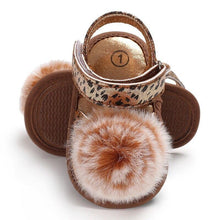 Load image into Gallery viewer, Baby 0-18M Newborn Children Shoes Leopard Cute Ball Wear Non-slip Shoes High Quality Soft And Comfortable Shoe