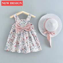 Load image into Gallery viewer, Luxury Handmade Elegant Modern Newborn Baby Girl Birthday & Princess Baby Dress With Hat
