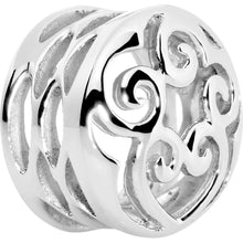 Load image into Gallery viewer, 20mm Stainless Steel Heart and Scrolls Saddle Plug