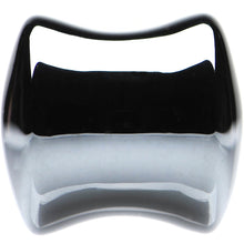 Load image into Gallery viewer, 00G Natural Black Hematite Stone Saddle Plug Set