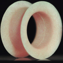 Load image into Gallery viewer, 6G Neon Pink Silicone Glow in the Dark Double Flare Tunnel