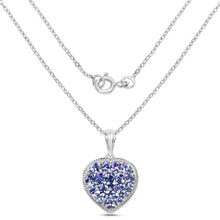 Load image into Gallery viewer, 9.79 Carat Genuine Amazonite & Tanzanite .925 Sterling Silver Pendant