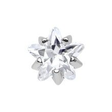 Load image into Gallery viewer, 4mm Crystalline Cubic Zirconia Star Cartilage Tragus Earring